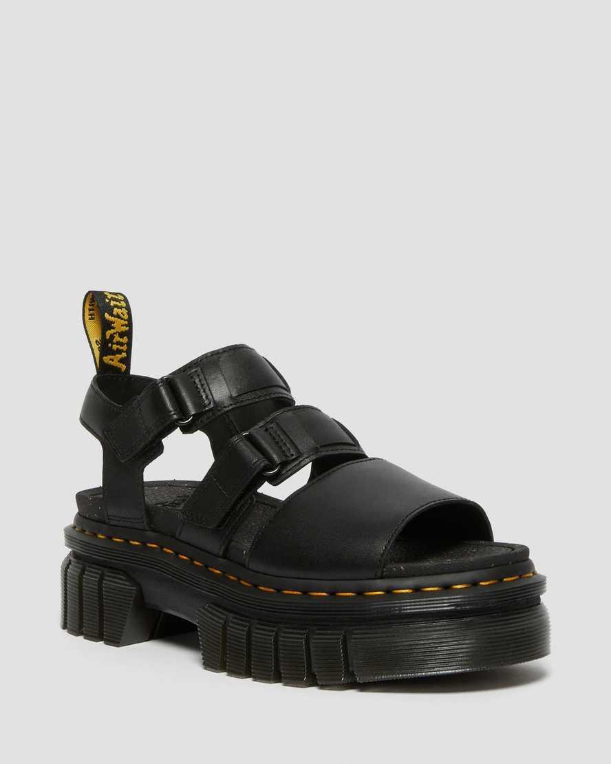 Ricki Nappa Lux Leather 3-Strap Platform Sandals Product Image