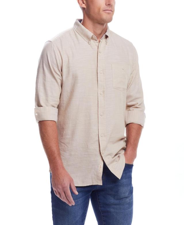 Weatherproof Vintage Mens Long Sleeve Solid Cotton Twill Shirt Product Image