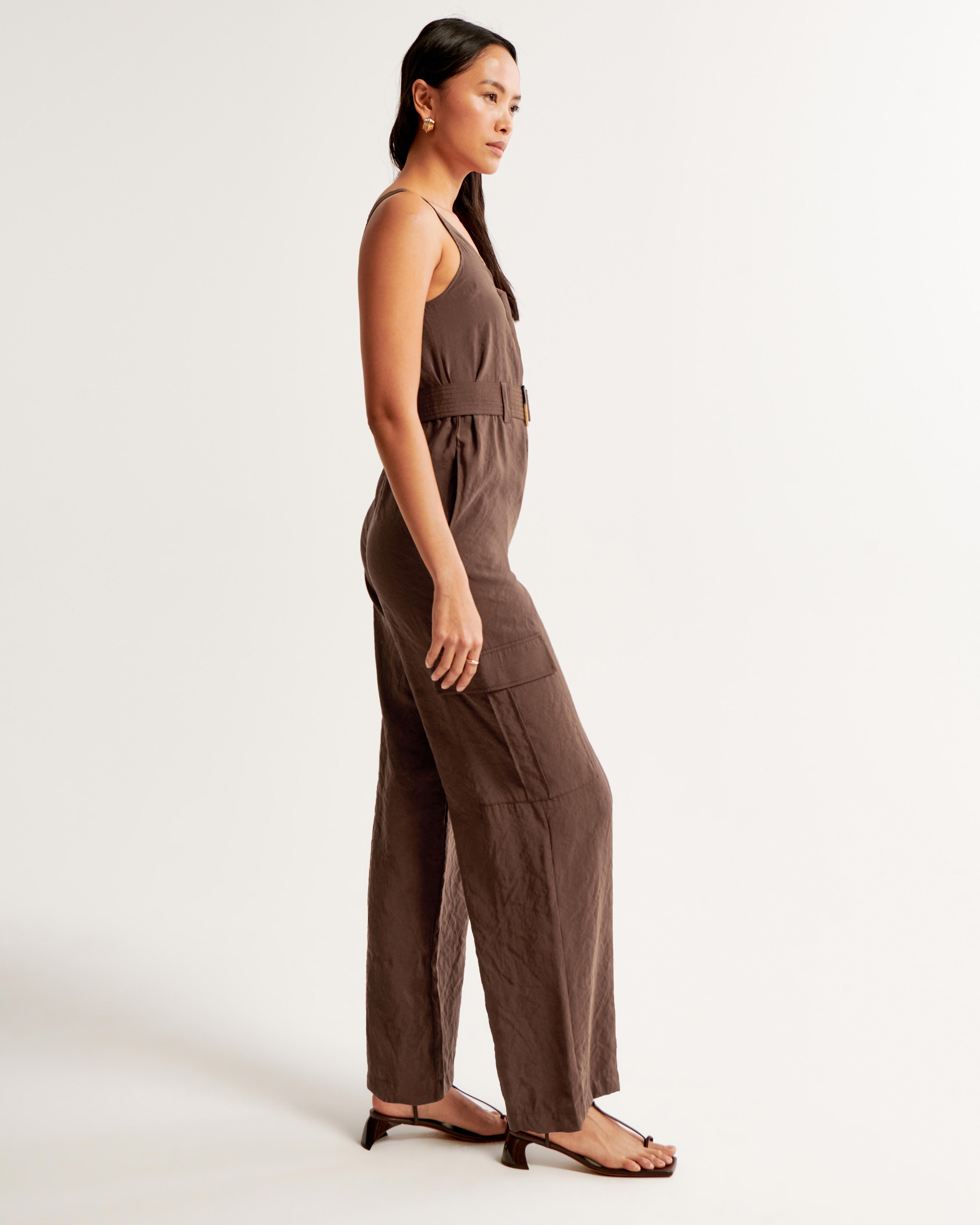 Draped Utility Jumpsuit Product Image