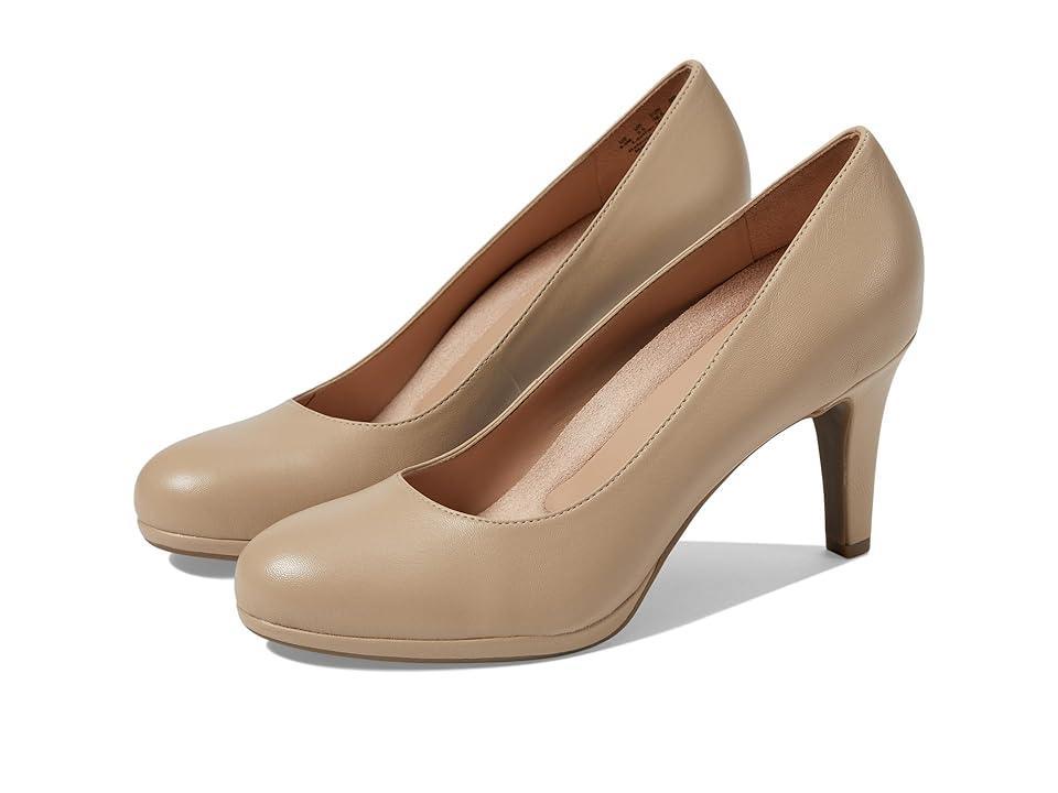 Naturalizer Michelle Leather Low Platform Pumps Product Image