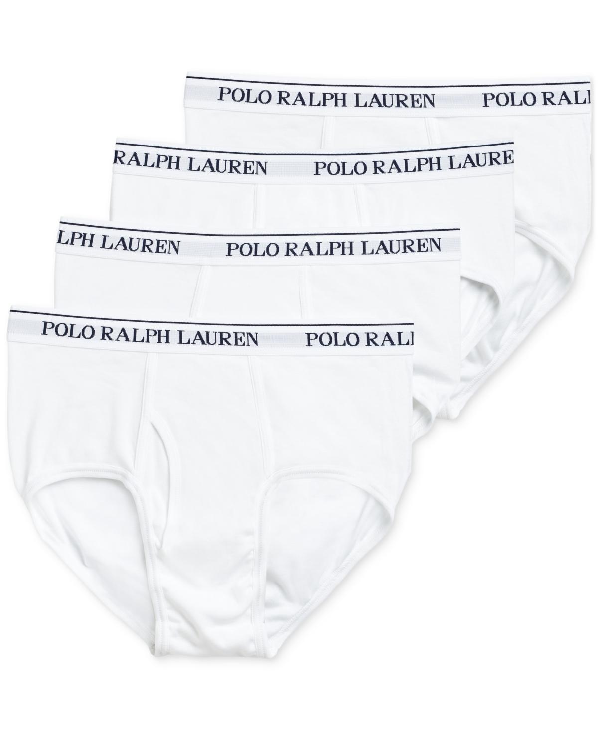 Polo Ralph Lauren Cotton Logo Waistband Briefs, Pack of 4 Product Image