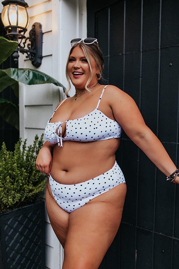 Siren Bikini Bottoms in Polka Dot Curves Product Image