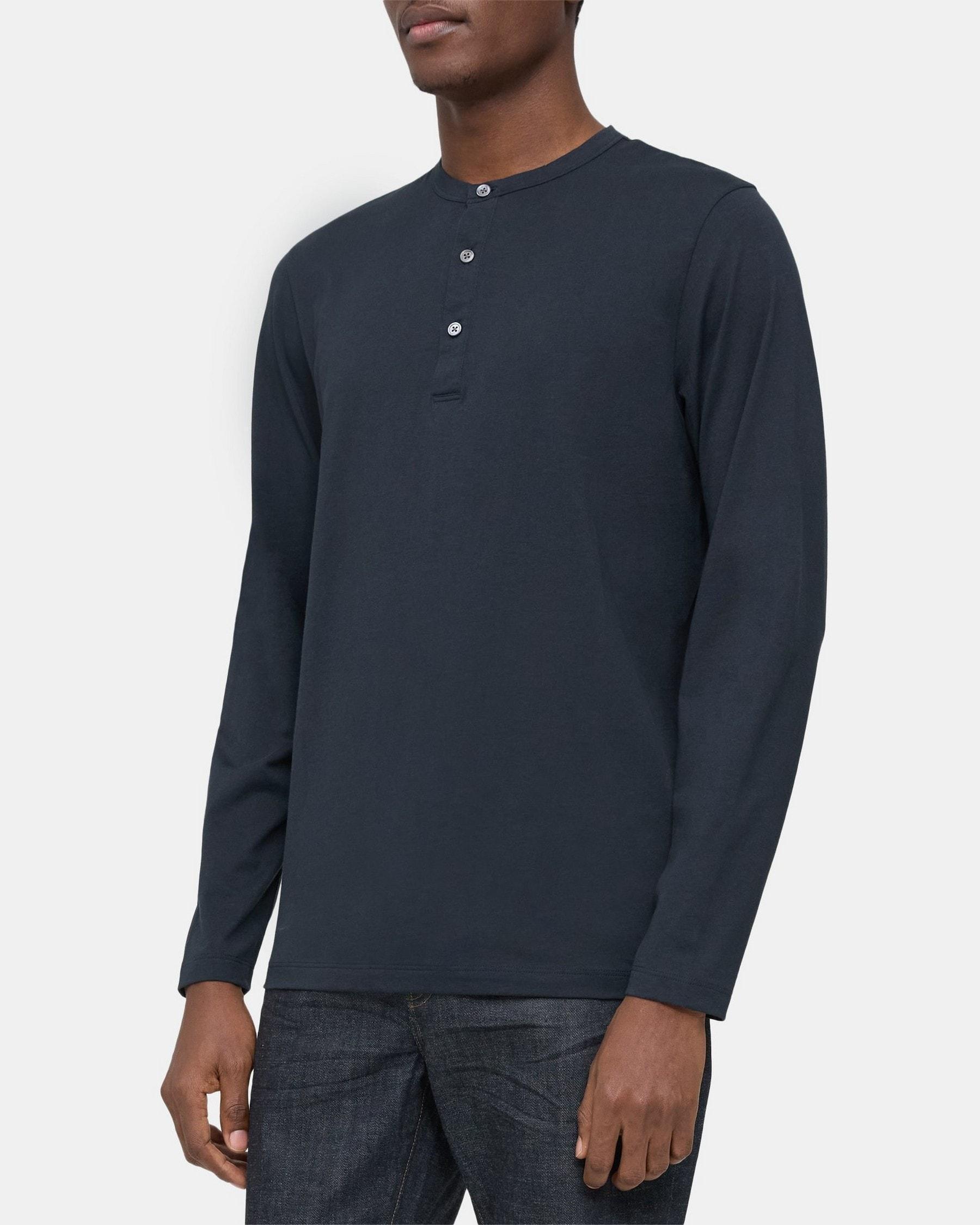 Essential Henley Shirt in Organic Cotton Product Image