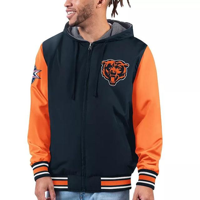 Mens G-III Sports by Carl Banks /Orange Chicago Bears Commemorative Reversible Full-Zip Jacket Blue Product Image