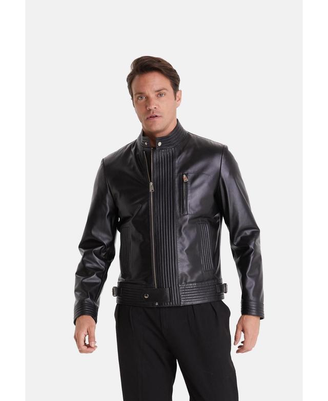 Mens Fashion Jacket, Nappa Black Product Image