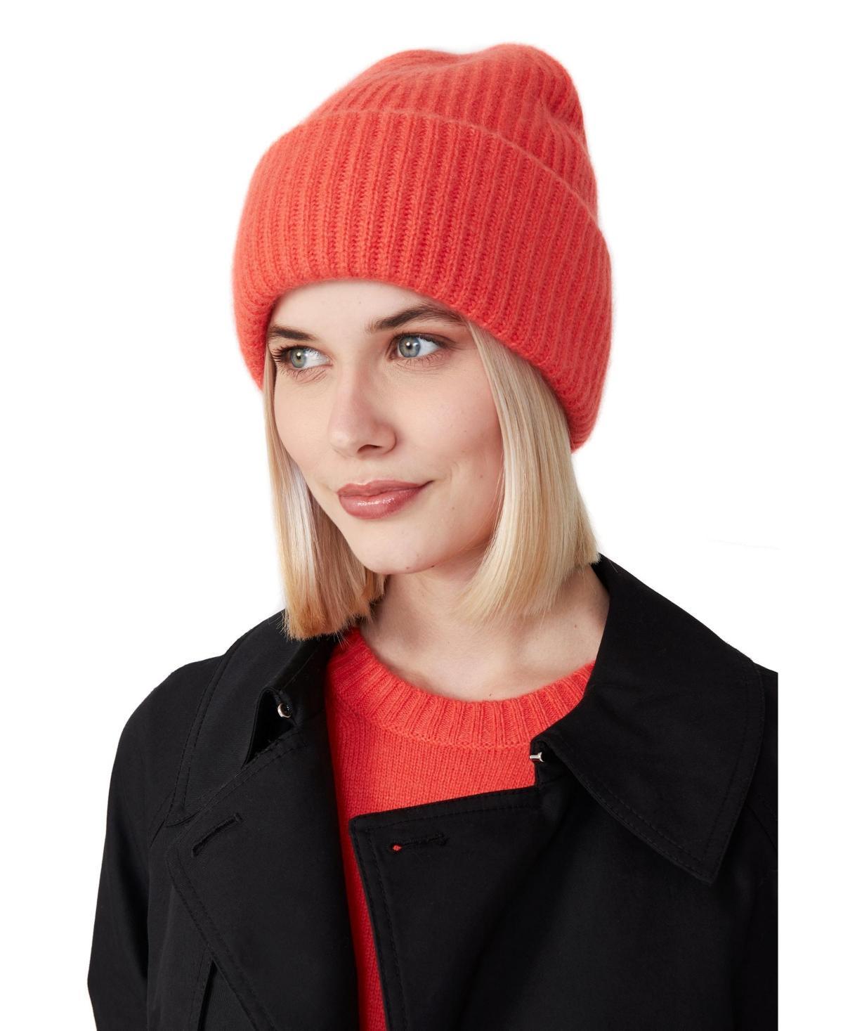 Style Republic 100% Pure Cashmere Chunky Knit Womens Beanie Product Image