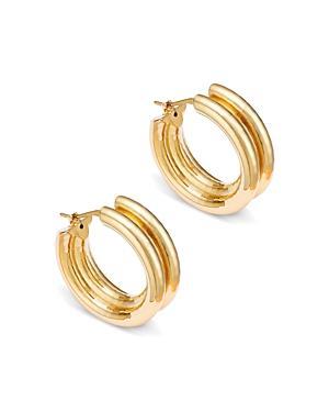 Bloomingdales Polished Triple Small Hoop Earrings in 14K Yellow Gold Product Image