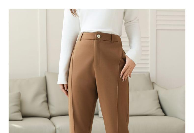 High Rise Plain Flared Suit Pants Product Image