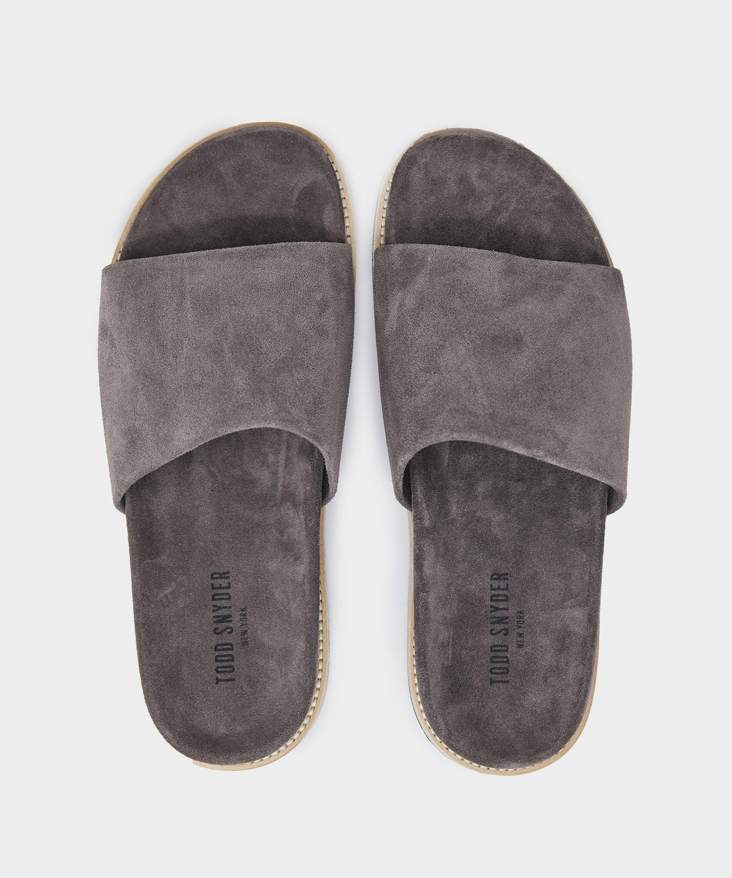 Nomad Suede Slide in Gray Product Image