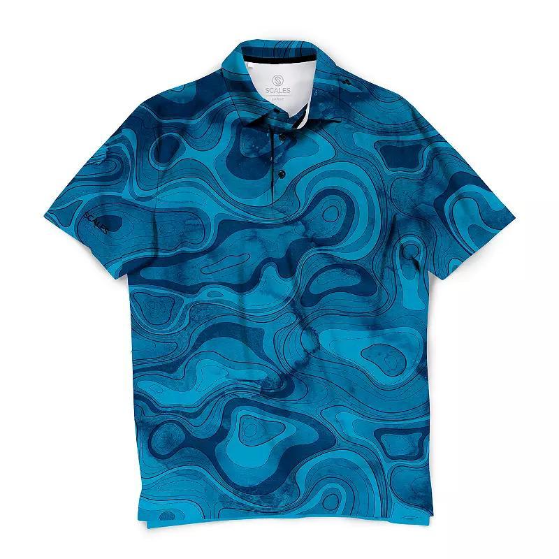 Mens SCALES Offshore Clubhouse Collection Golf Polo Shirt product image