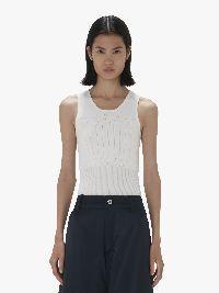 POINTELLE TANK TOP in white | JW Anderson US  Product Image