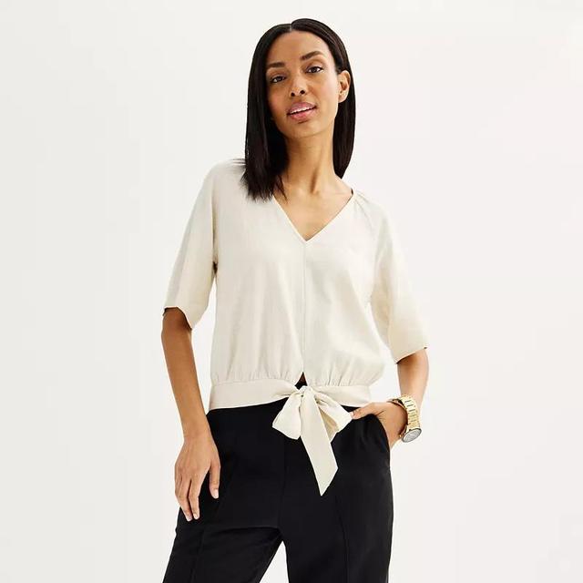 Womens Nine West Dolman Sleeve Tie-Front Top Product Image