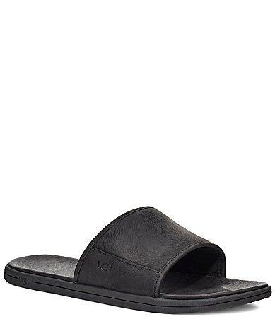 UGG Mens Seaside Slide Leather Sandals Product Image