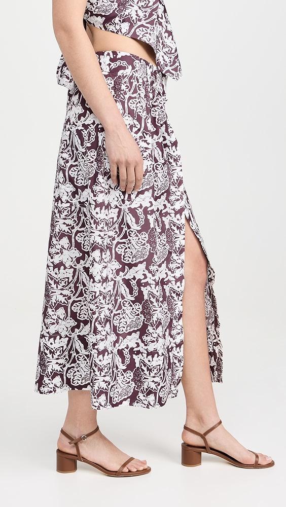 Tibi Recycled Nylon Batik Full Skirt | Shopbop Product Image