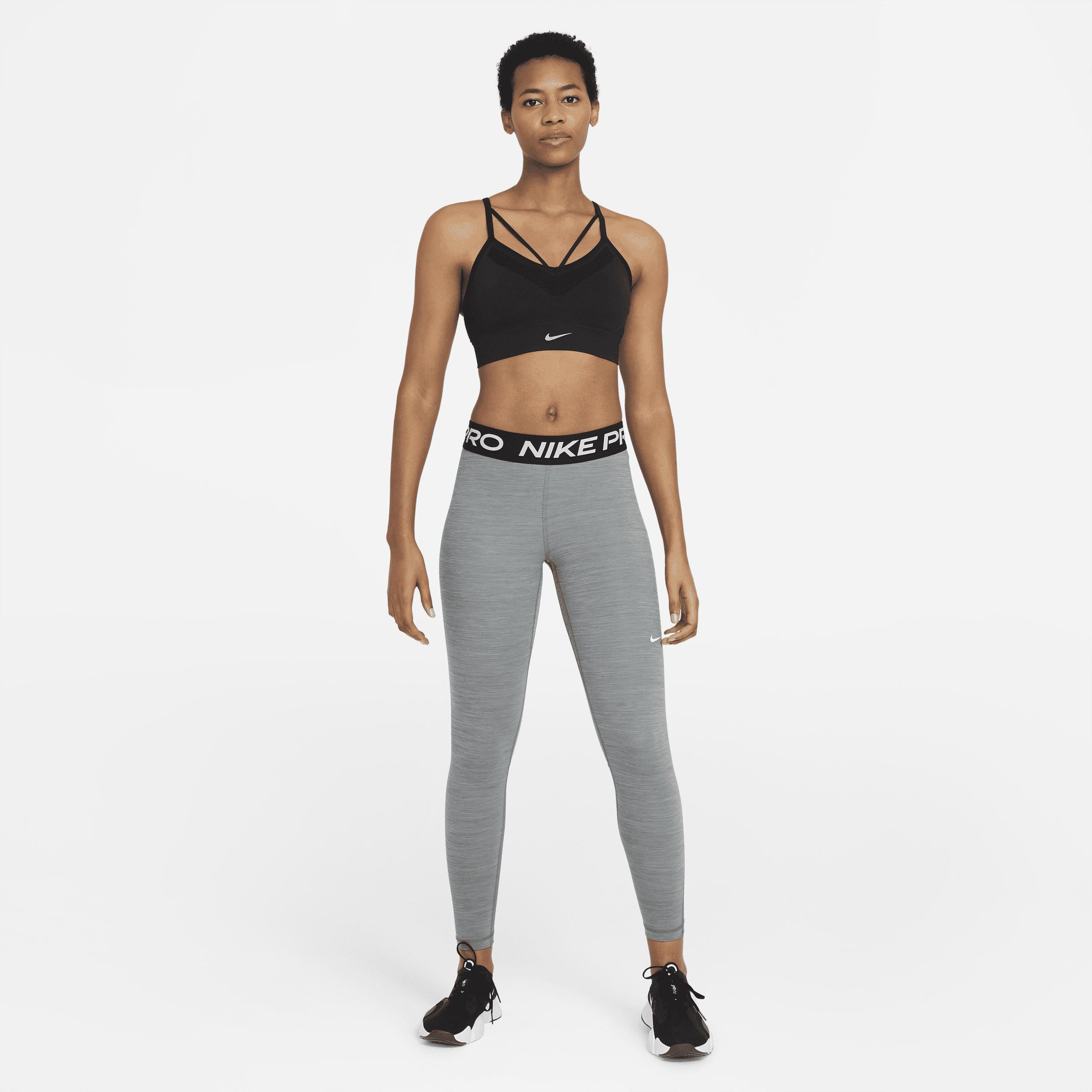 Nike Womens Pro 365 Tights - Black/Smoke Grey Heather/White Product Image