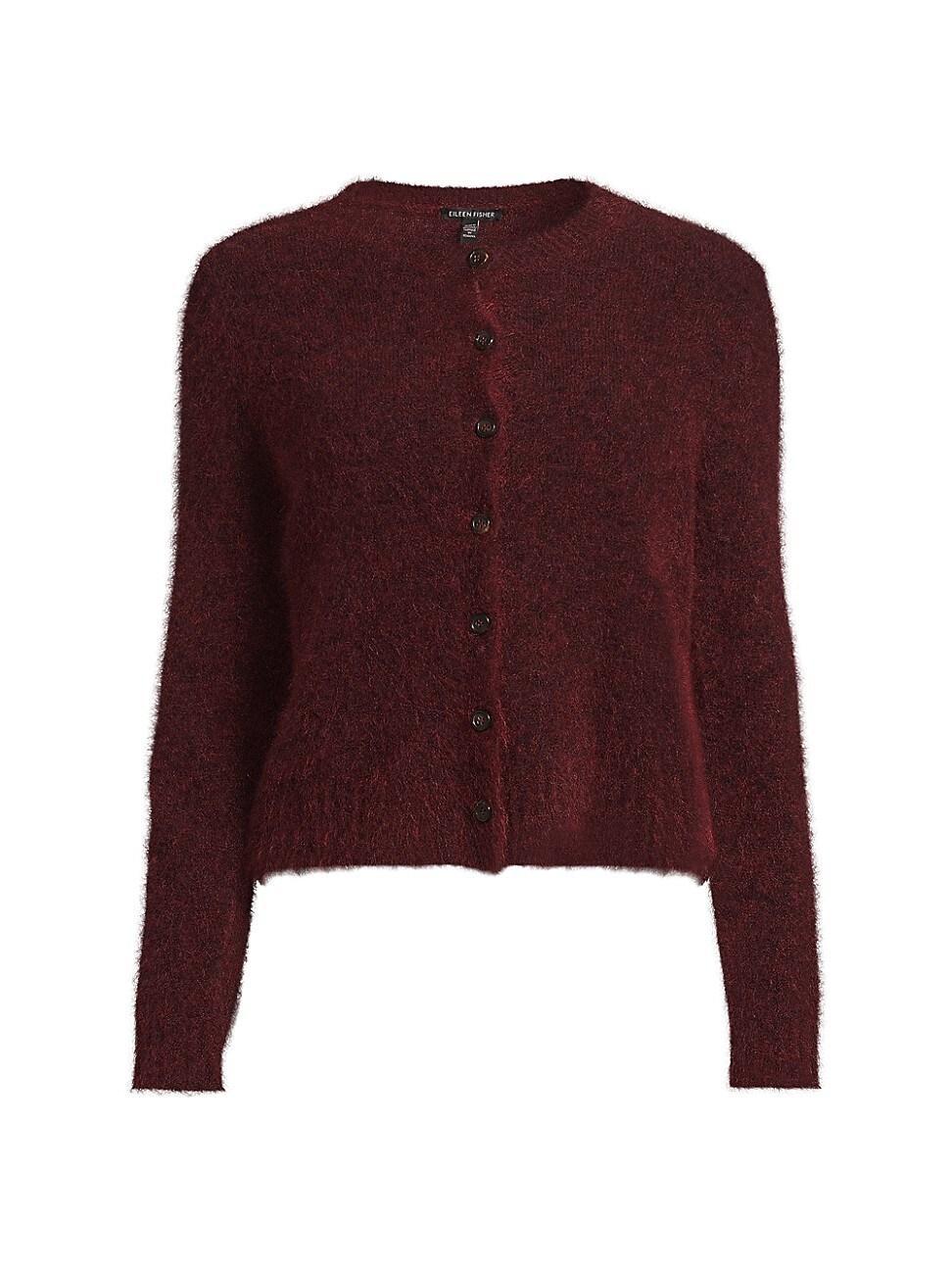 Womens Mohair-Wool Knit Cardigan product image