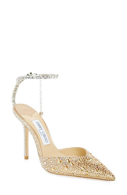 Womens Saeda 100MM Crystal-Embellished Pumps Product Image