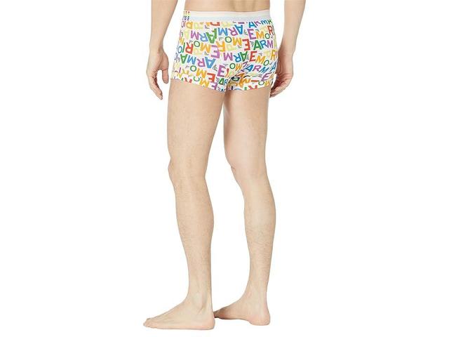 Emporio Armani Rainbow Logo 2-Pack Trunks (EA Rainbow Color/White) Men's Underwear Product Image