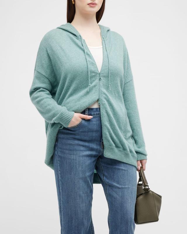 Womens Cashmere Zip-Up Hoodie Product Image