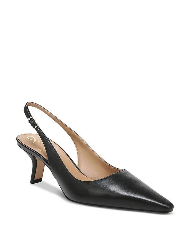 Womens Bianka Sling 57MM Leather Pointed Slingback Pumps Product Image