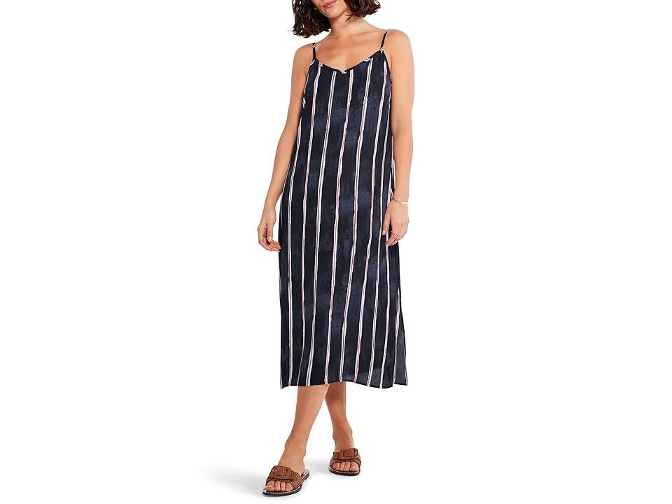 NIC+ZOE Wavy Lines Slip Dress (Indigo Multi) Women's Dress Product Image