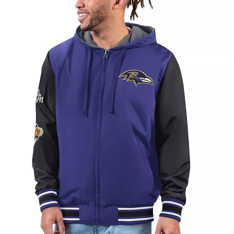 Mens G-III Sports by Carl Banks /Black Baltimore Ravens Commemorative Reversible Full-Zip Jacket Product Image