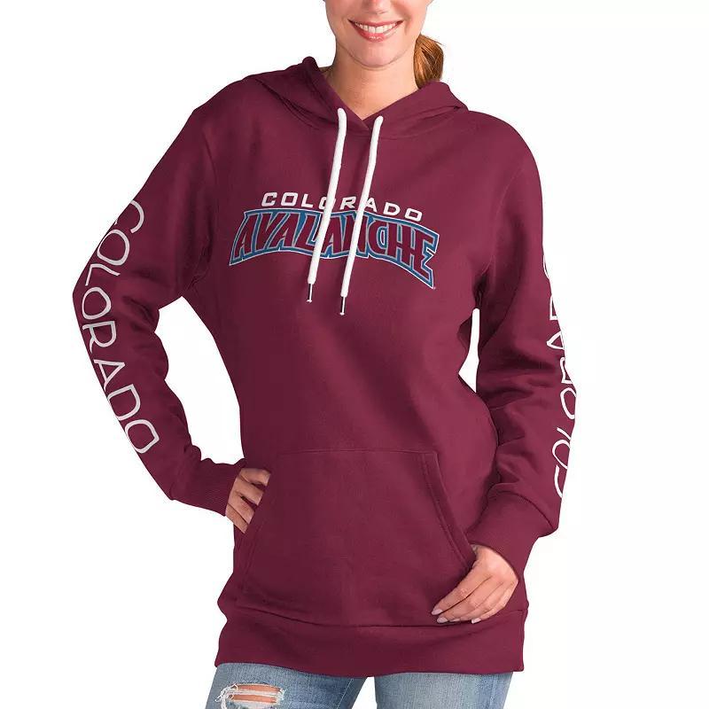 Womens G-III 4Her by Carl Banks Burgundy Colorado Avalanche Overtime Pullover Hoodie Product Image