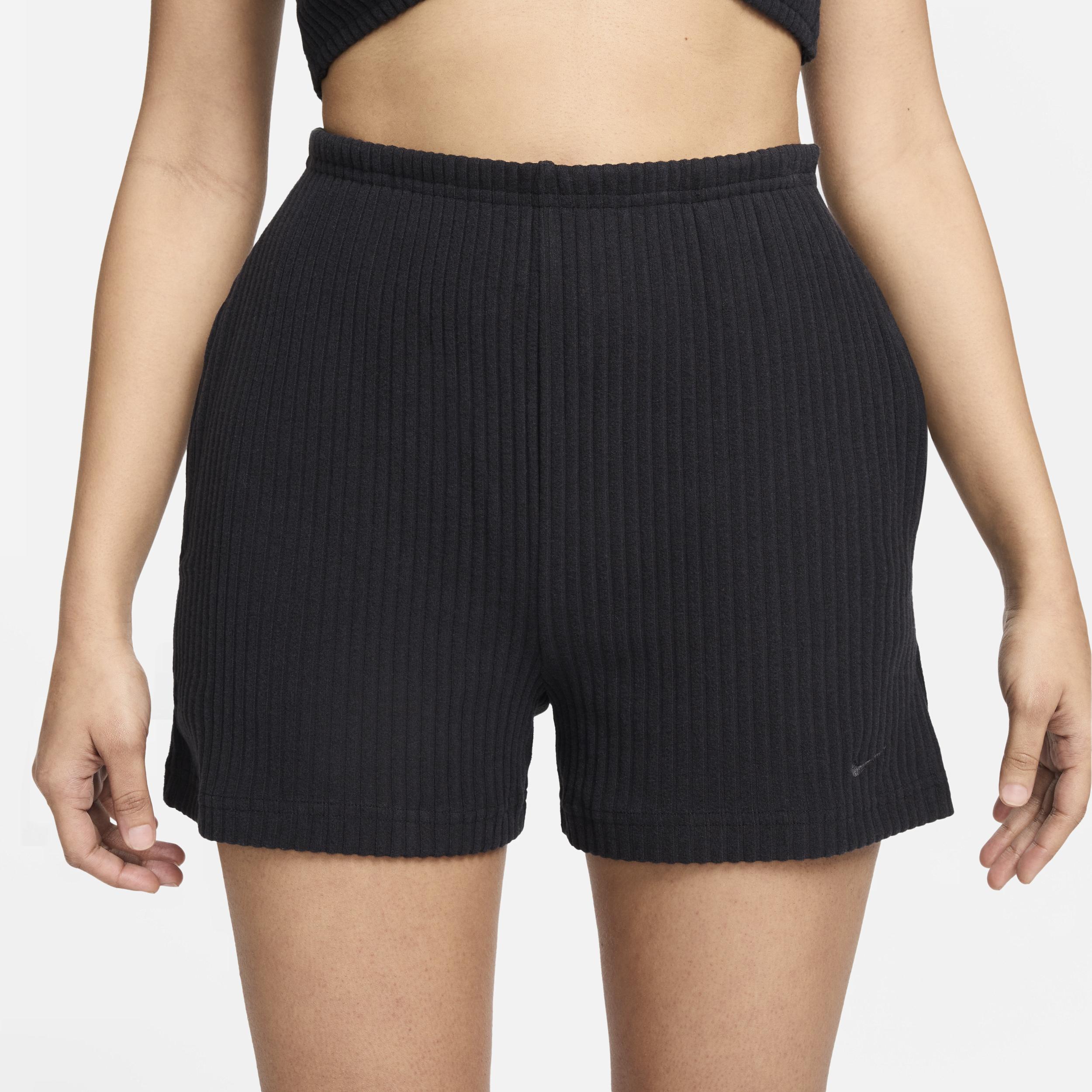 Womens Nike Sportswear Chill Rib High-Waisted Slim 3 Shorts Product Image