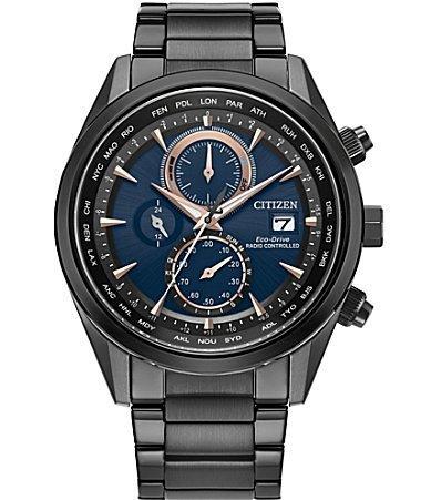 Men's Citizen Radio Control At8265 Watch in Black Ion-Plated Stainless Steel (Model At8265-57L) Product Image