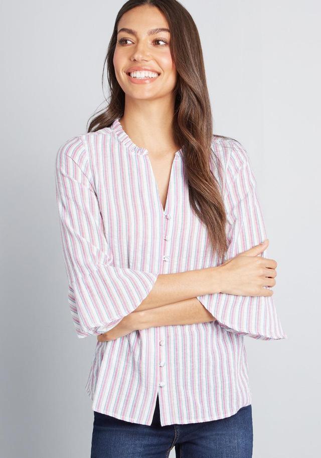 Professional Pizzazz Button-Up Top Product Image