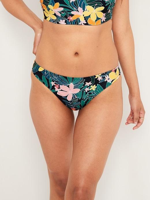 Mid-Rise Bikini Swim Bottoms Product Image