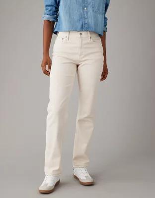 AE Stretch Super High-Waisted Straight Jean Product Image