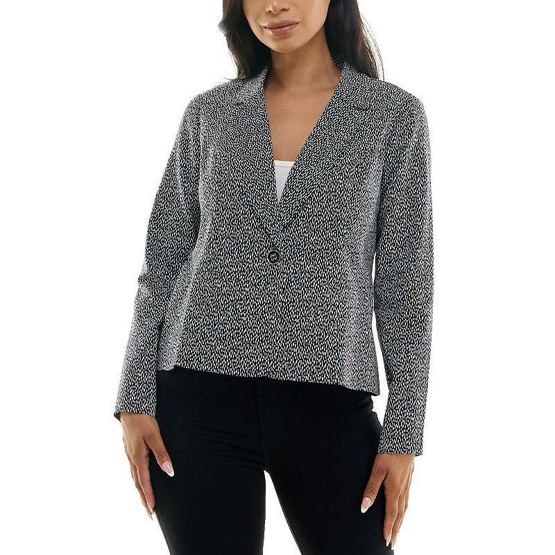 Womens Nina Leonard Cropped Blazer Jacket Product Image