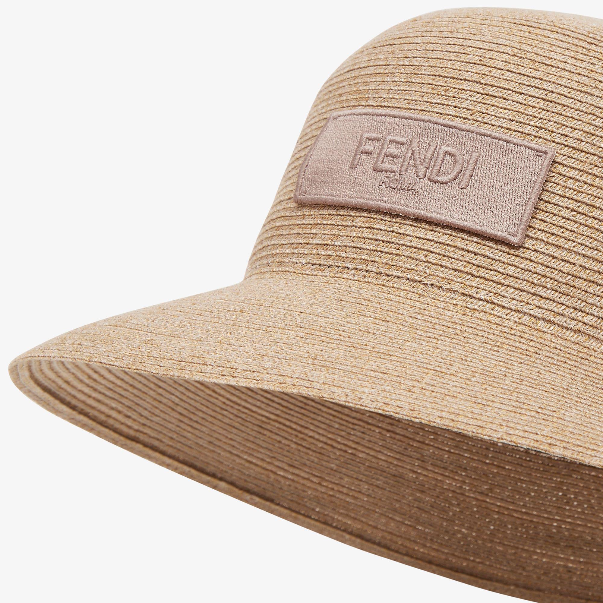 HatBeige straw bucket hat Product Image