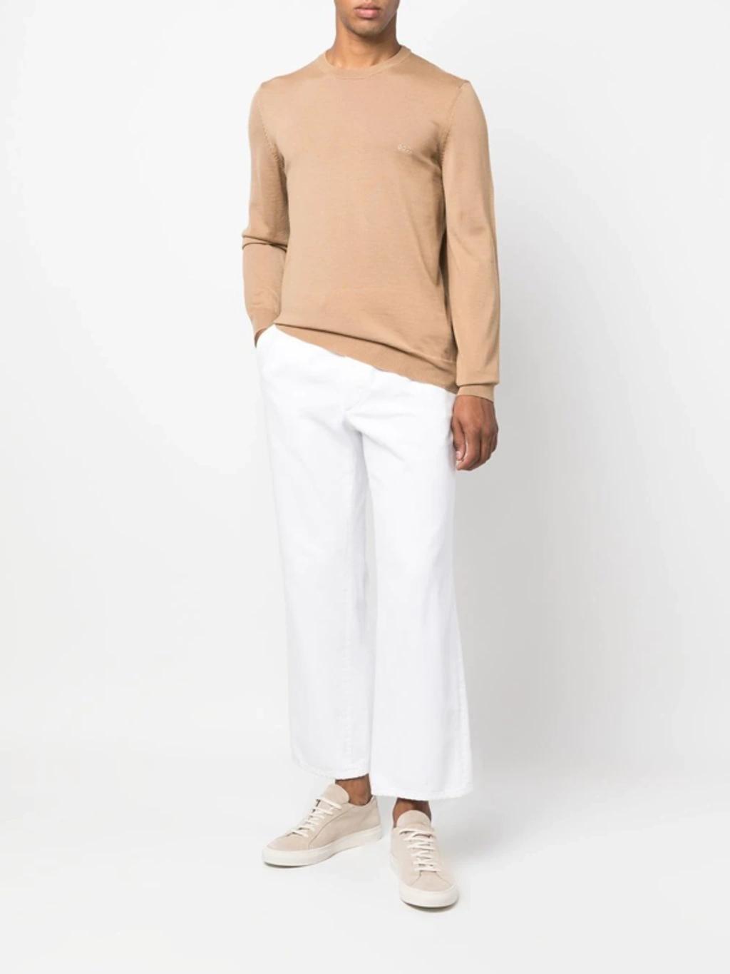 Pacas-l Logo-embroidered Jumper In Neutrals Product Image