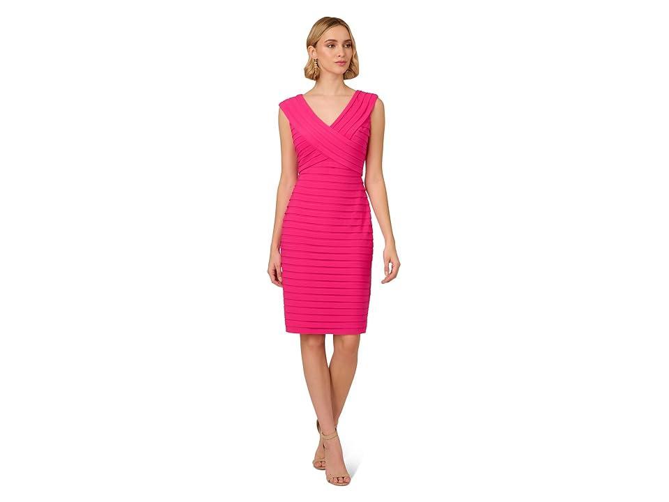 Adrianna Papell Banded Jersey Dress (Electric ) Women's Dress Product Image