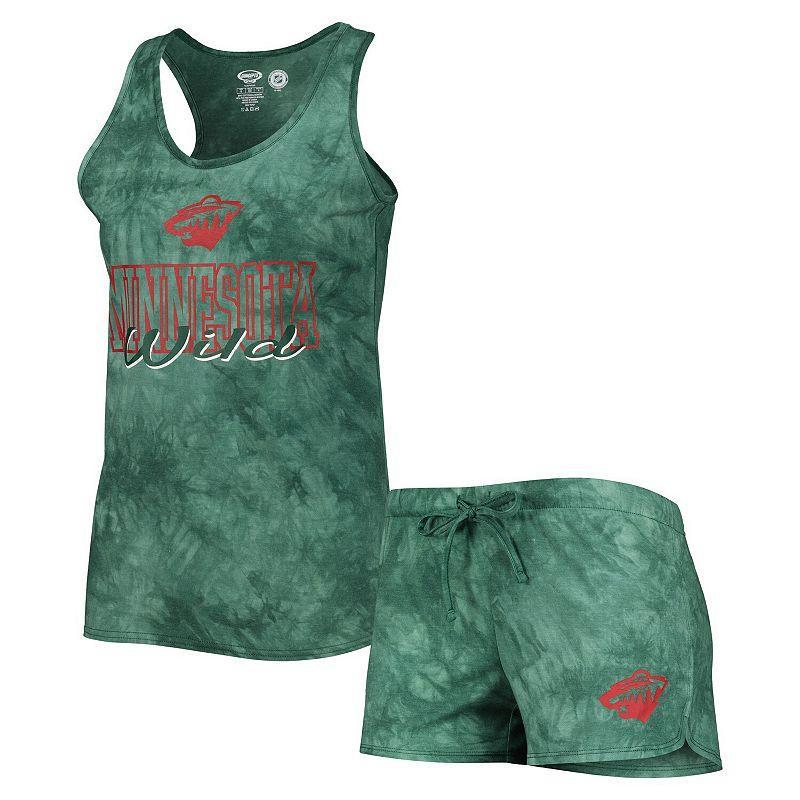 Womens Concepts Sport Green Minnesota Wild Billboard Tank Top & Shorts Sleep Set Product Image