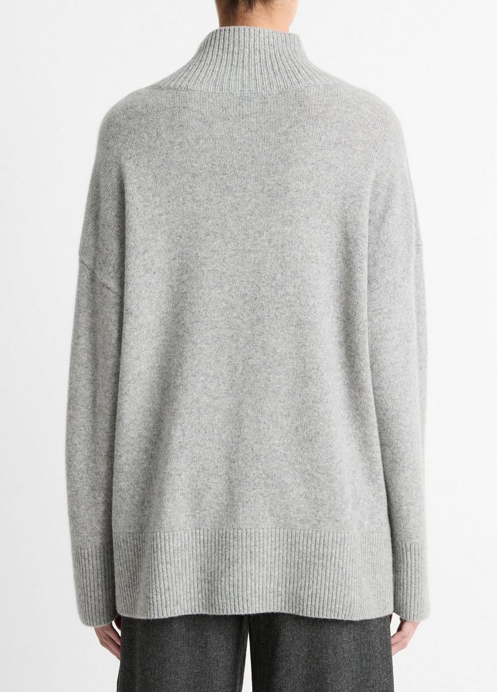 Wool-Cashmere Drop-Shoulder Turtleneck Sweater Product Image