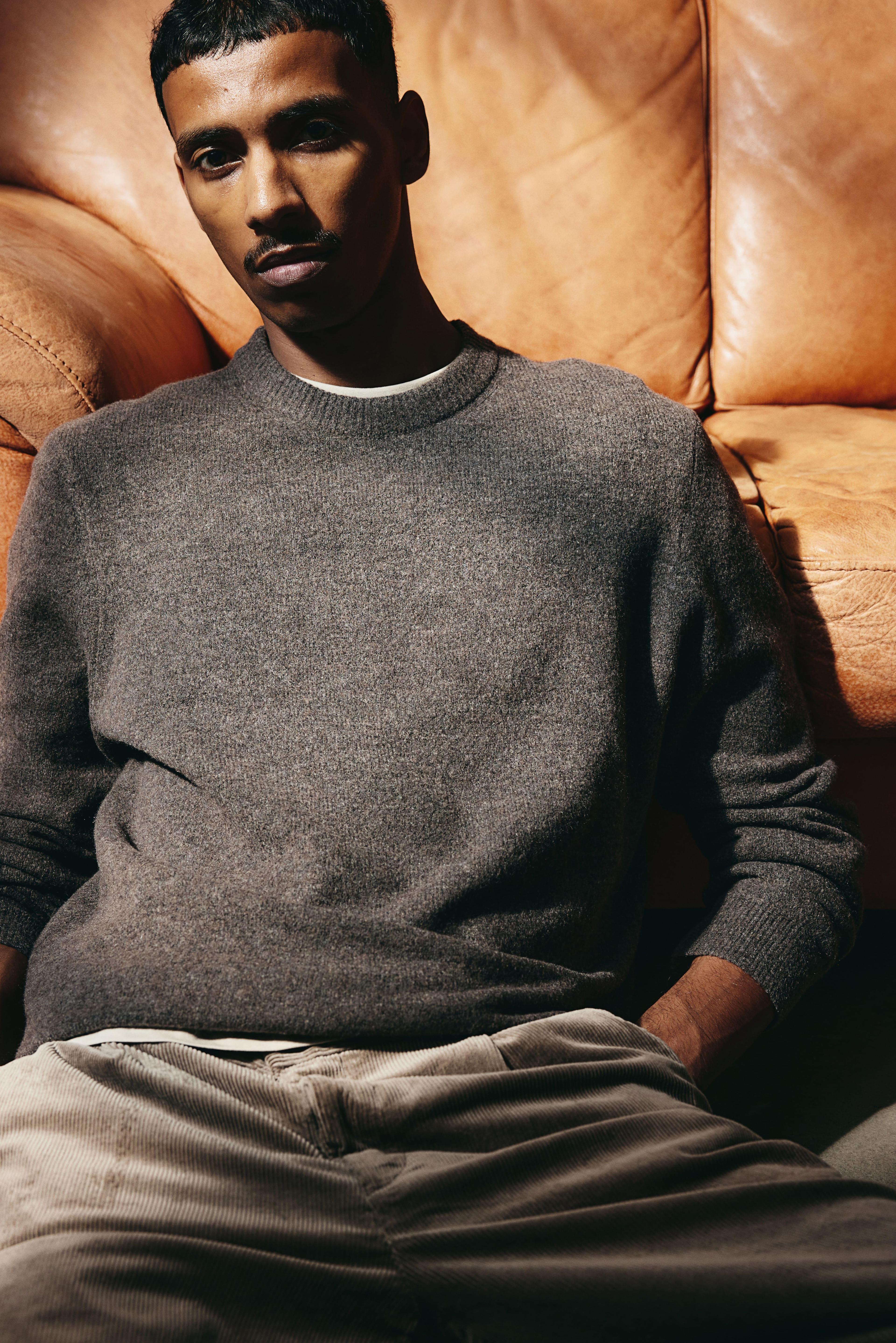 Regular Fit Fine-Knit Sweater Product Image