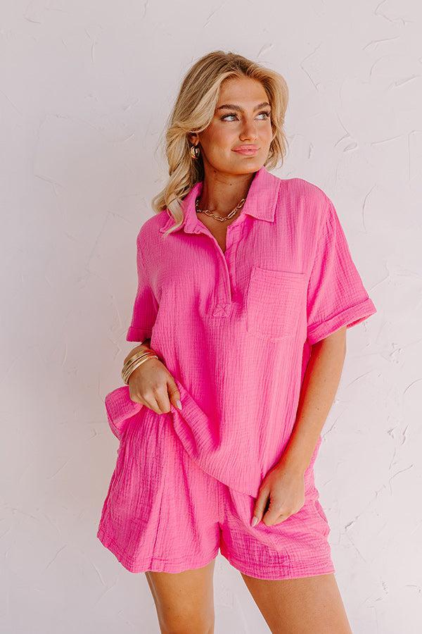 Coastal Bliss Top In Pink Product Image