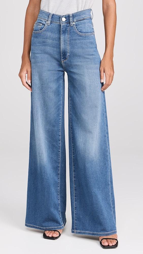 DL1961 Softwear Hepburn Wide Leg High Rise Jeans | Shopbop Product Image