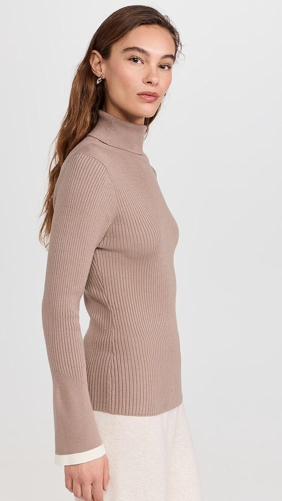 Varley Ravena Rib Knit High Neck Top | Shopbop Product Image