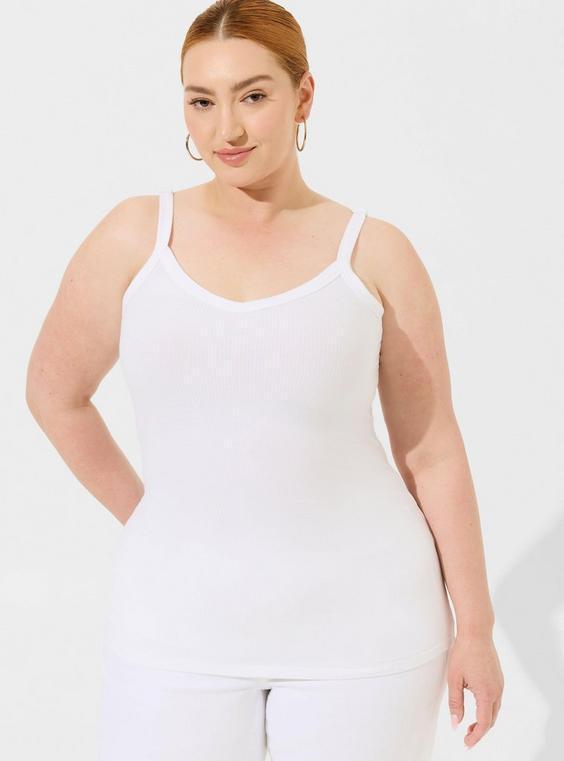 Rib V-Neck Icon Cami Product Image