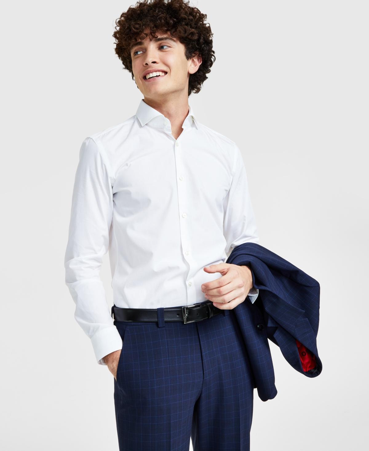 Hugo by Hugo Boss Mens Slim Fit Solid Dress Shirt Product Image