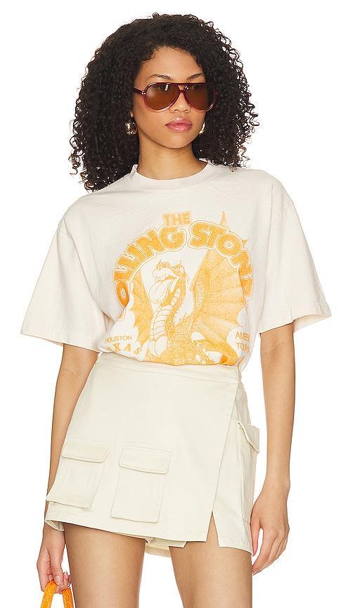 SIXTHREESEVEN The Rolling Stones Tour T-Shirt in White Product Image