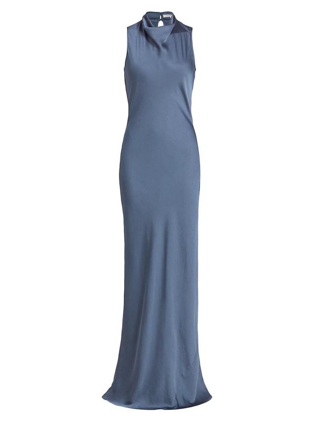 Veronica Beard Kura Cowl Neck Satin Slipdress Product Image