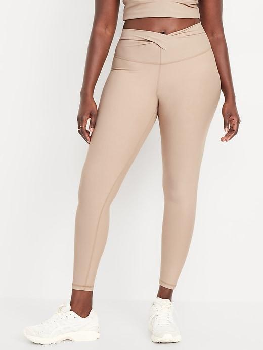 Extra High-Waisted PowerSoft Twist-Front Leggings Product Image