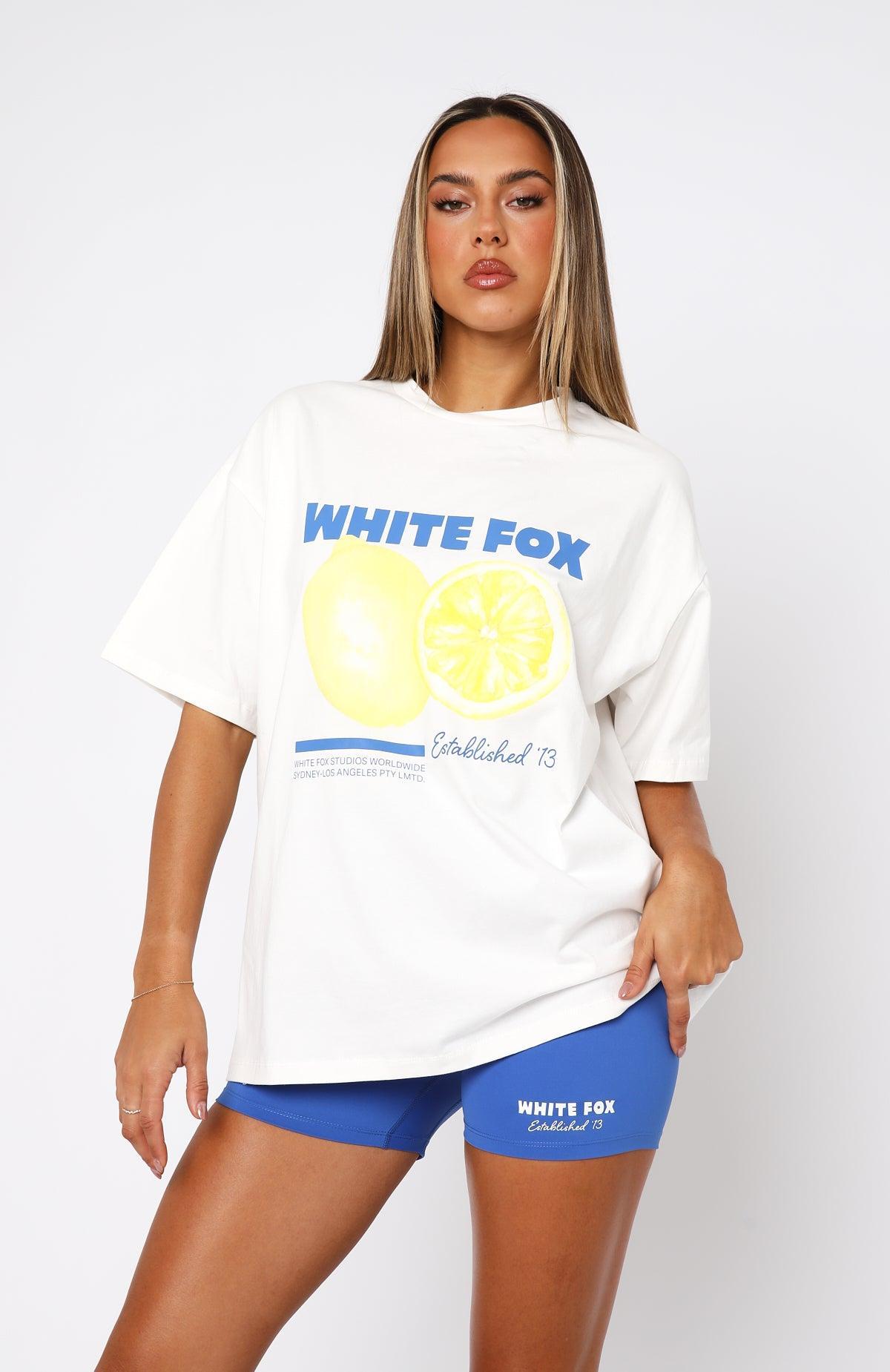 Gives You Lemons Oversized Tee White Product Image