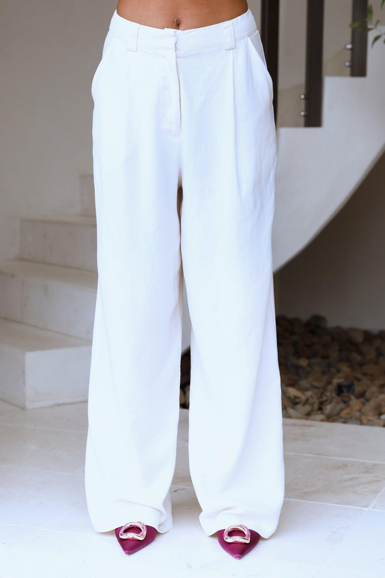 LIONESS La Quinta Pants Off White Product Image