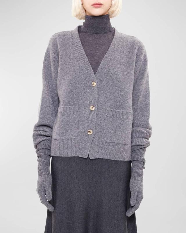 Janelle Cashmere Button-Down Cardigan Product Image